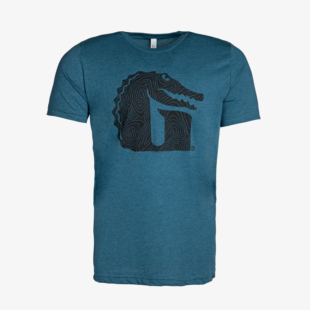 Topo G Graphic Tee | Heather Teal