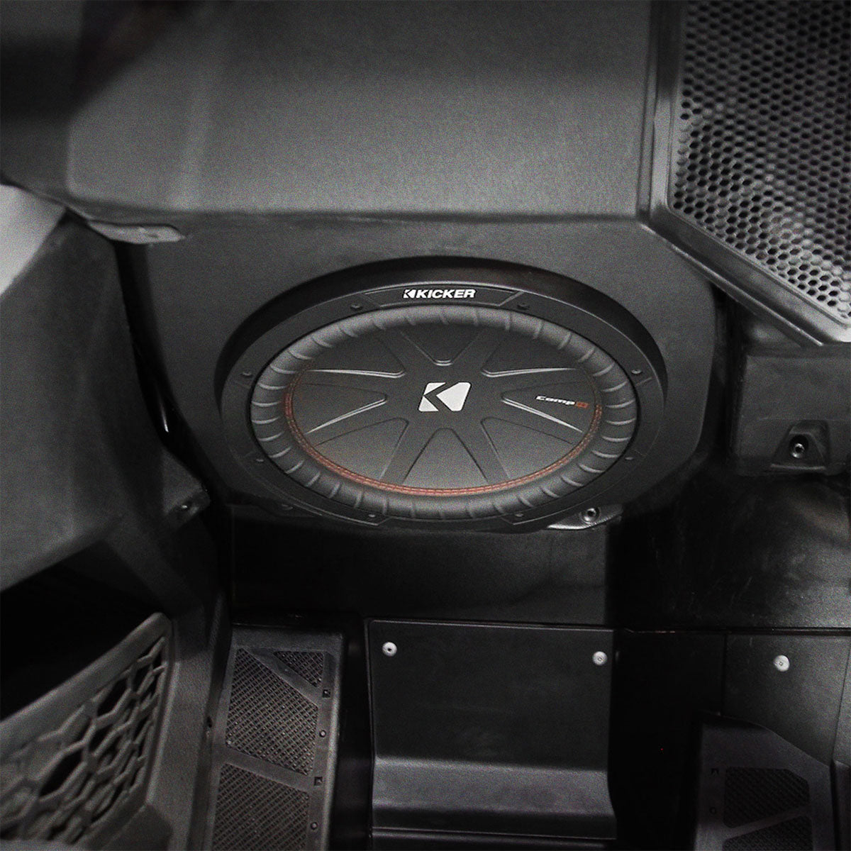 2020-2024 Polaris RZR Pro R / Turbo R / Pro XP Under-Dash 10" Sealed Subwoofer-Enclosure (Unloaded)