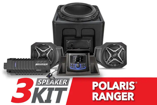 SSV Works 3-Speaker Audio System w/JVC (18-24 Polaris Ranger XP 1000)