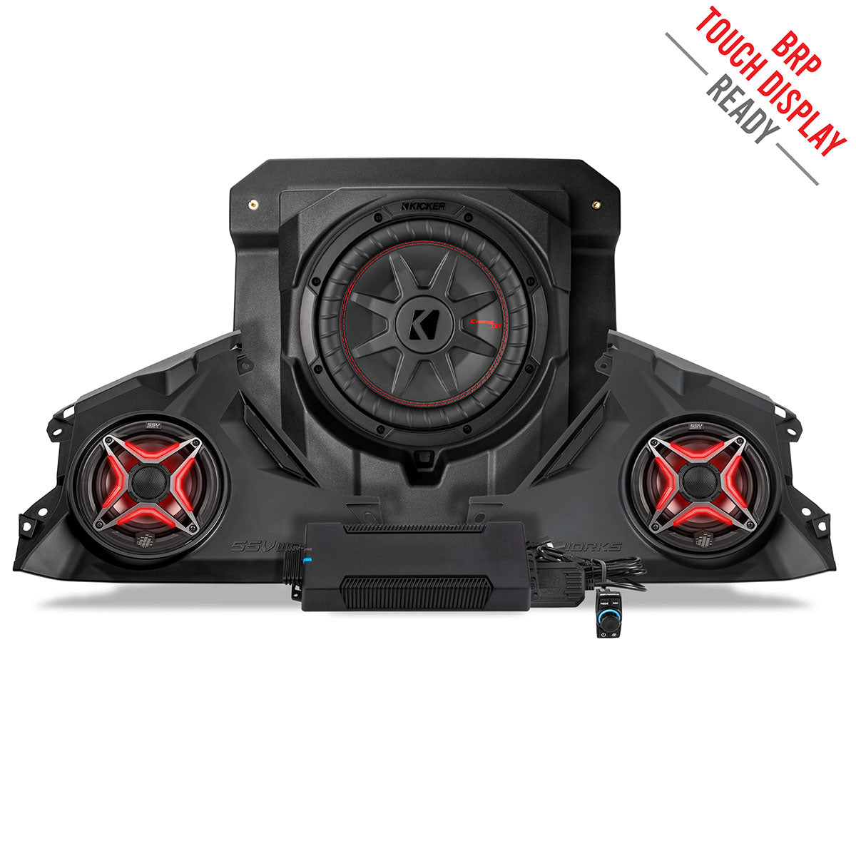 2024-2026 Can-Am® Maverick R, Phase-3 V-Spec 1400watt 3-Speaker Stereo System