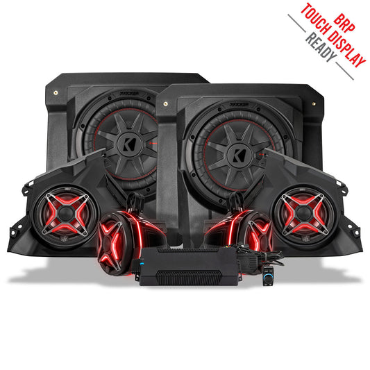 2024-2026 Can-Am® Maverick R, Phase-5 V-Spec 1400watt 6-Speaker Stereo System
