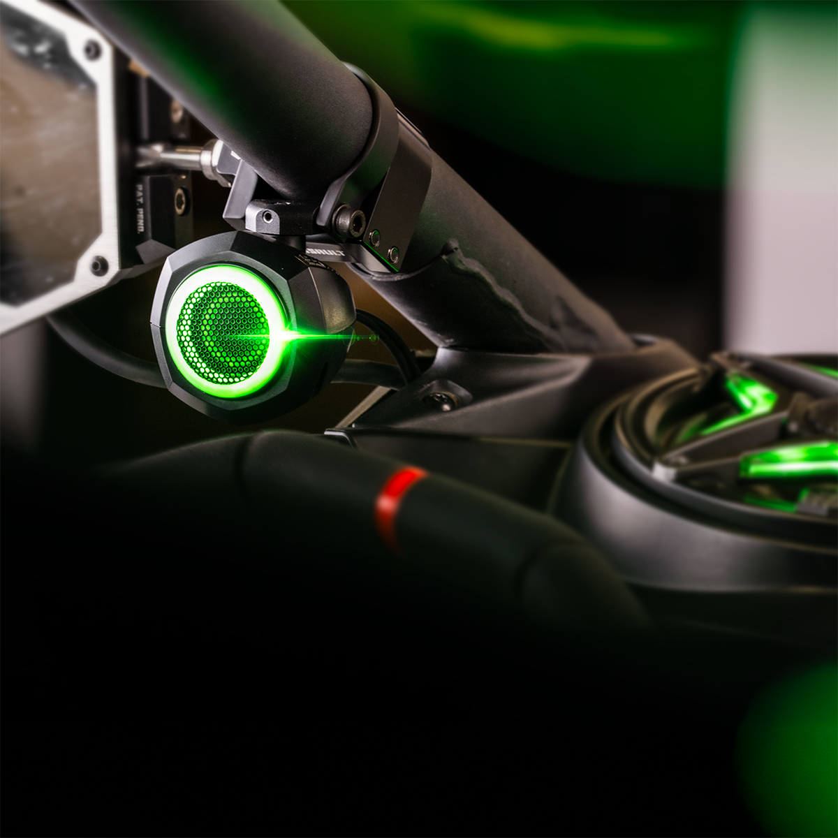 Universal 1" Cage-Pod Tweeters w/RGB Ring for UTV Audio Systems