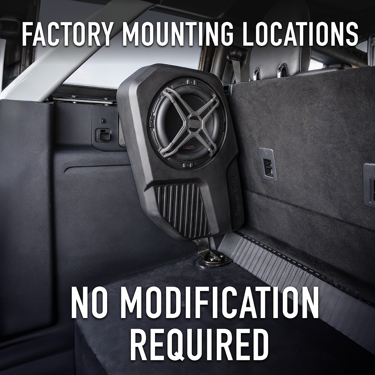 2021-2025 Ford Bronco 4-Door Rear Subwoofer Add-On