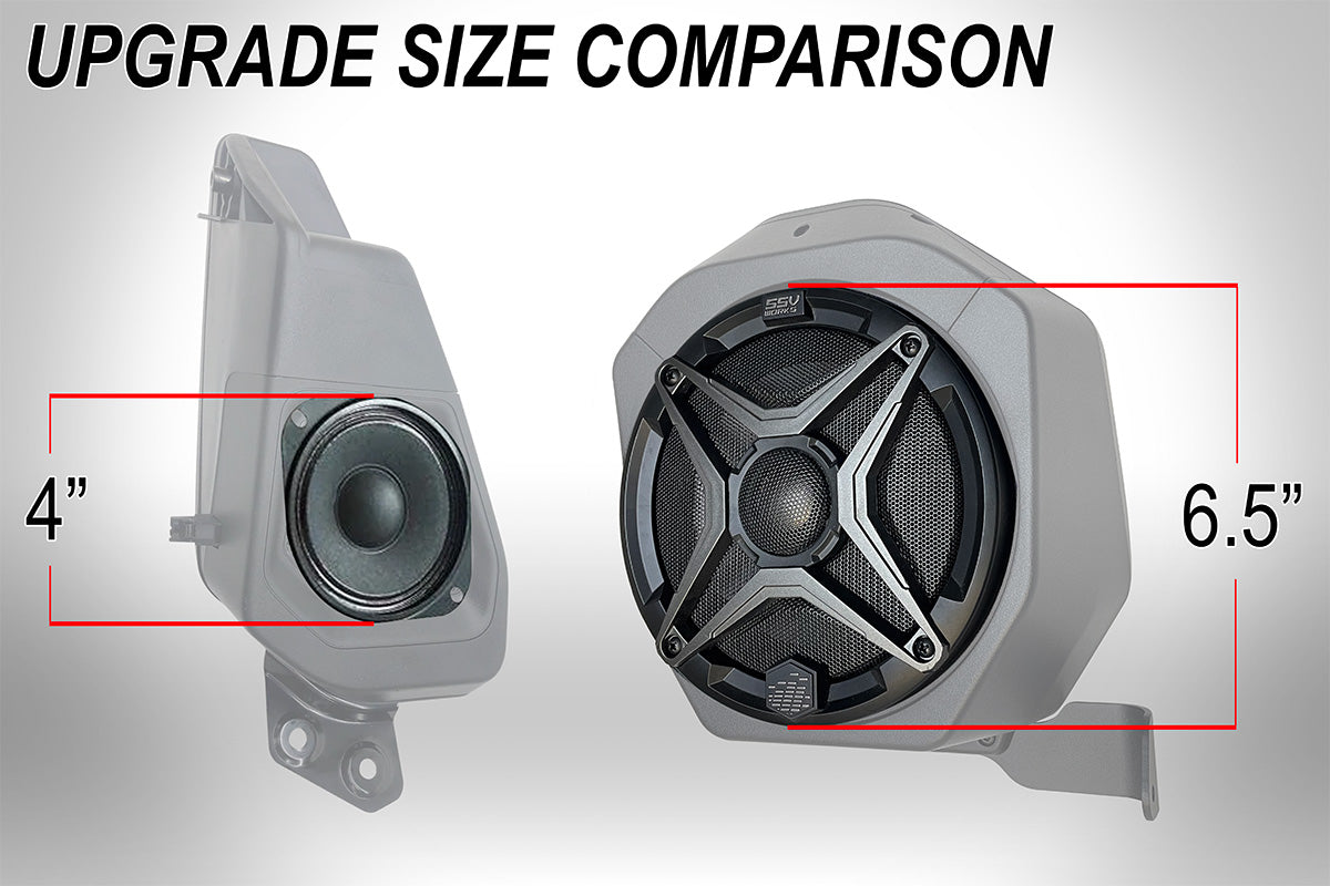 2021-2026 Ford Bronco 2-Door Rear Speaker Pod 6.5in Upgrade