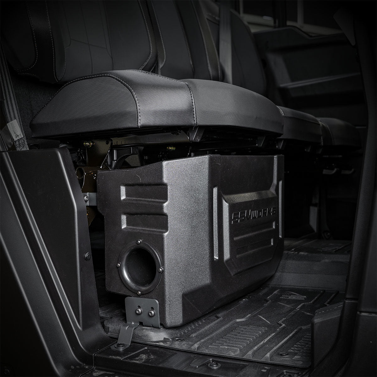 2026 Can-Am® Defender HD11 Passenger-Side, Front or Rear Under-Seat 10" Ported Subwoofer Enclosure