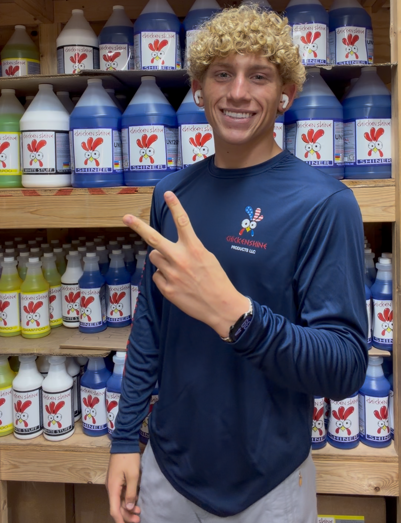 Chicken Shine Patriot Performance Long Sleeve