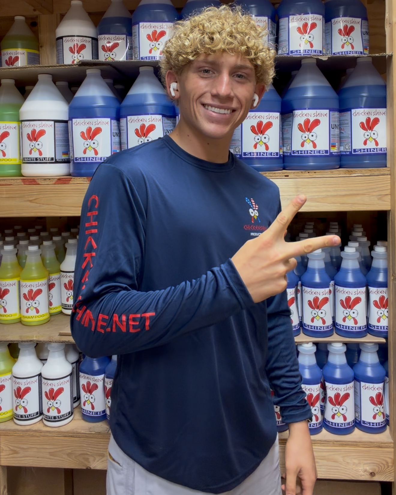 Chicken Shine Patriot Performance Long Sleeve