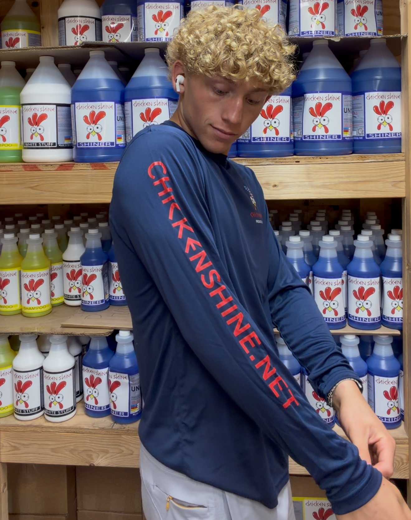 Chicken Shine Patriot Performance Long Sleeve