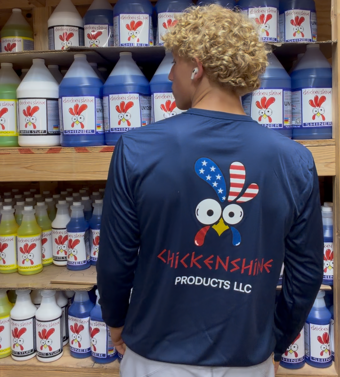 Chicken Shine Patriot Performance Long Sleeve