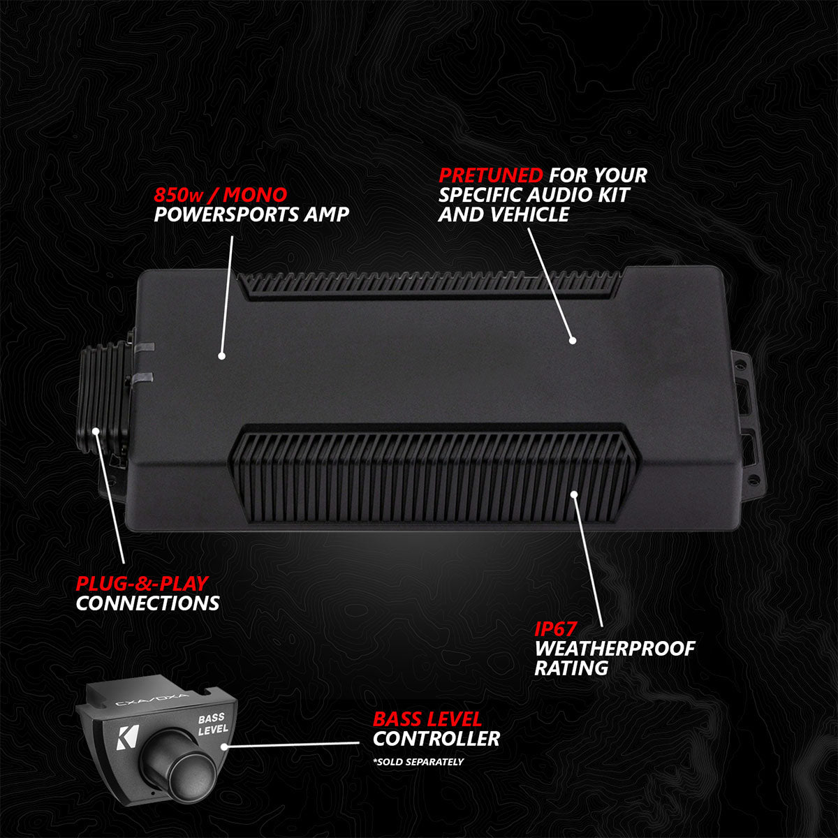 2020-2024 Polaris® RZR PRO Series Phase-3 V-Spec 3-Speaker 1400watt System w/MRB4