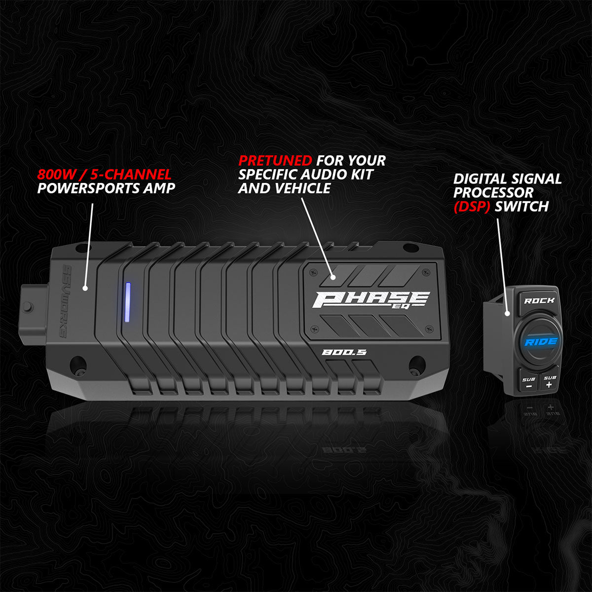 2017-2026 Can-Am® X3, Phase-4 A-Spec 5-Speaker 800watt System w/MRB4