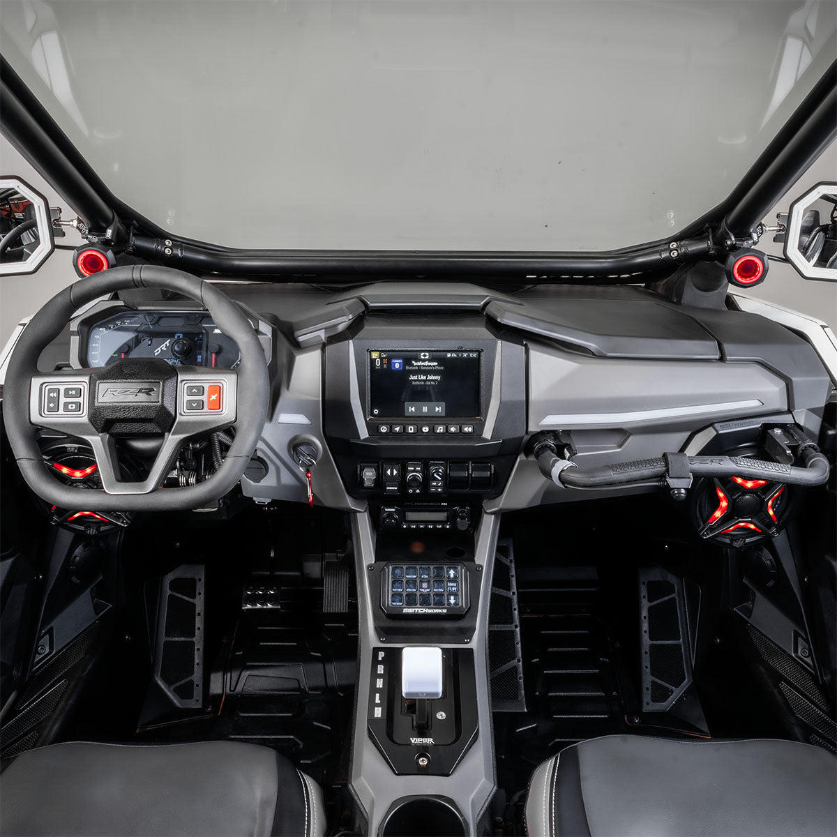 2025-2026 Polaris® RZR Pro R / Pro S / Pro XP Phase-5 V-Spec 7-Speaker Plug-&-Play Kit for 7" Ride Command