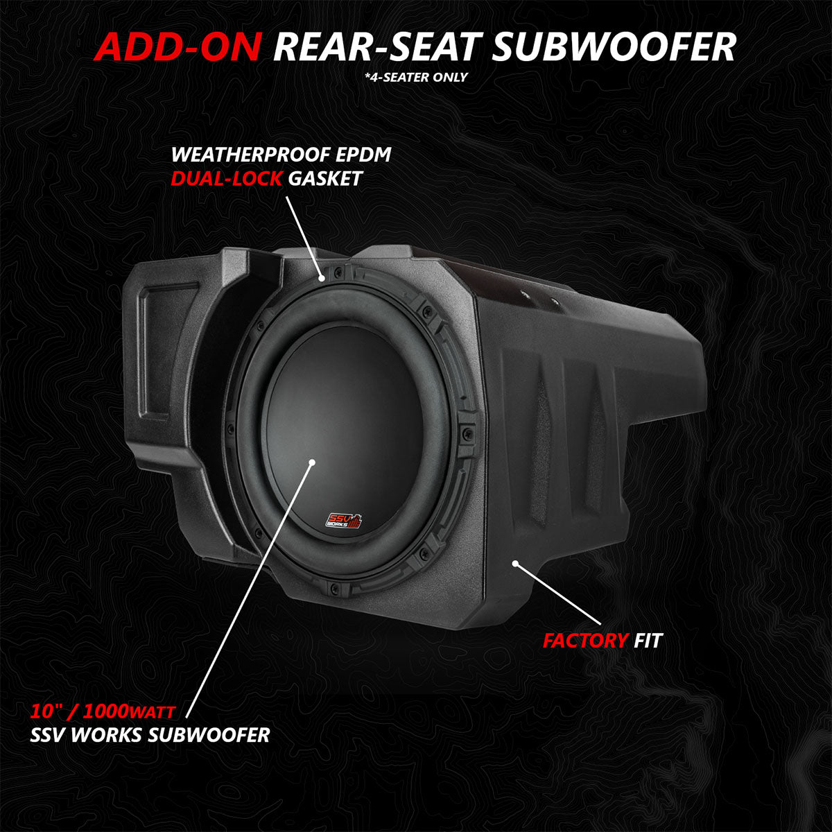 2020-2024 Polaris® RZR PRO Series Phase-3 V-Spec 3-Speaker 1400watt System w/MRB4