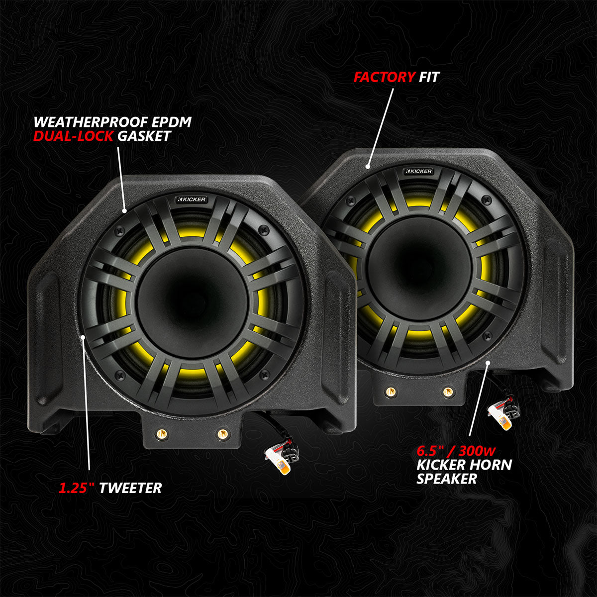 2020-2024 Polaris® RZR PRO Series Phase-6 K-Spec 5-Speaker 1400watt System w/MRB4