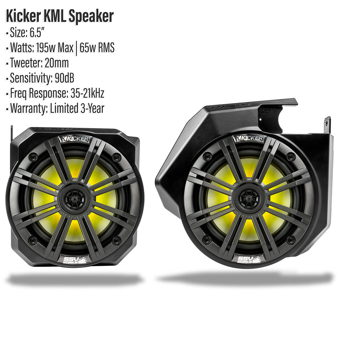 2025-2026 Polaris® RZR Pro R / Pro S / Pro XP Front 6.5" Dash Speaker Pods