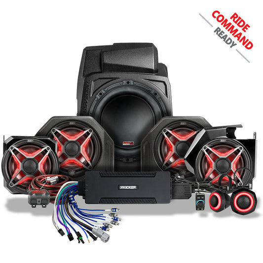 2025-2026 Polaris® RZR Pro R / Pro S / Pro XP Phase-5 V-Spec 7-Speaker Plug-&-Play Kit for 7" Ride Command
