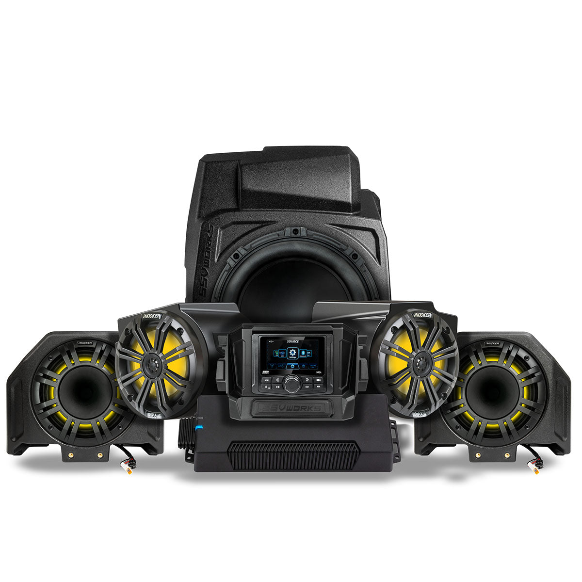 2020-2024 Polaris® RZR PRO Series Phase-6 K-Spec 5-Speaker 1400watt System w/MRB4