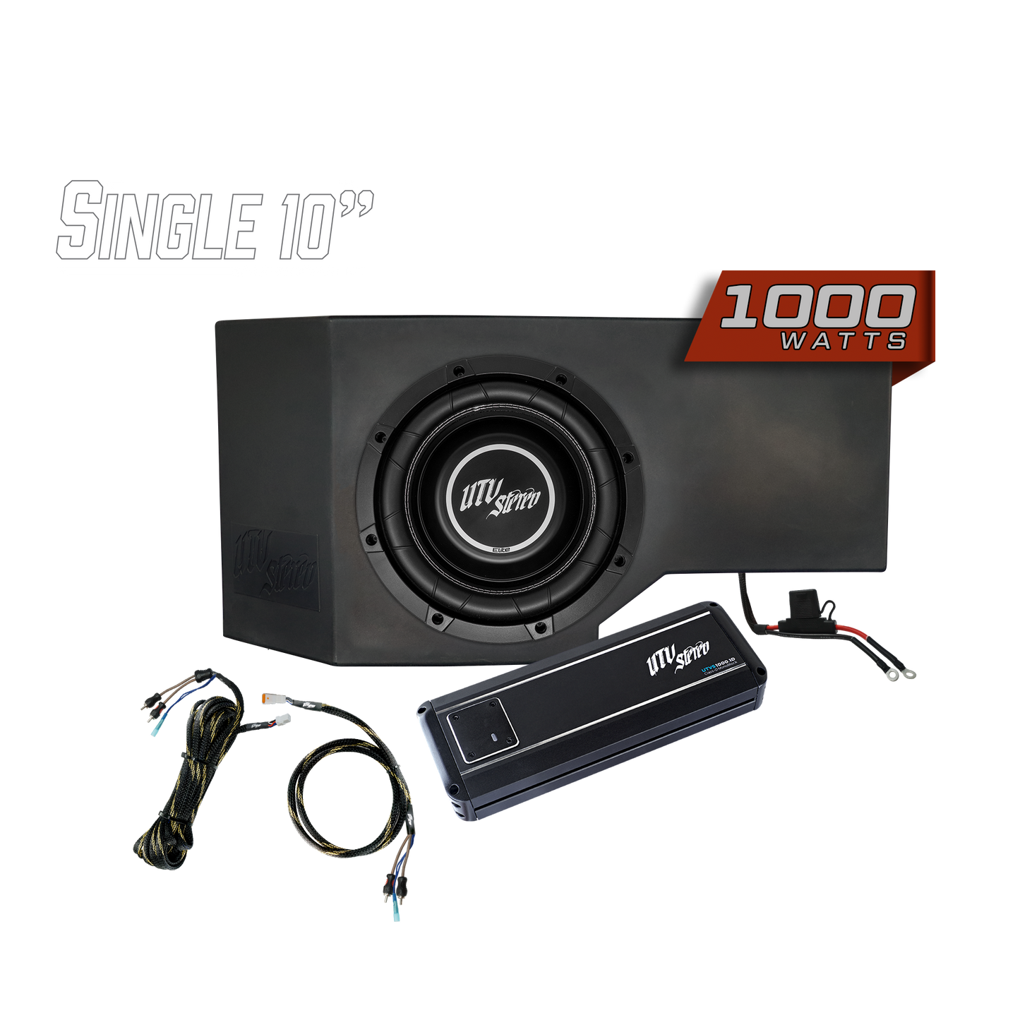 Can-Am® Defender HD10 1000W Single Passenger Side 10" Subwoofer Kit | UTVS-DEF-SUB-1000