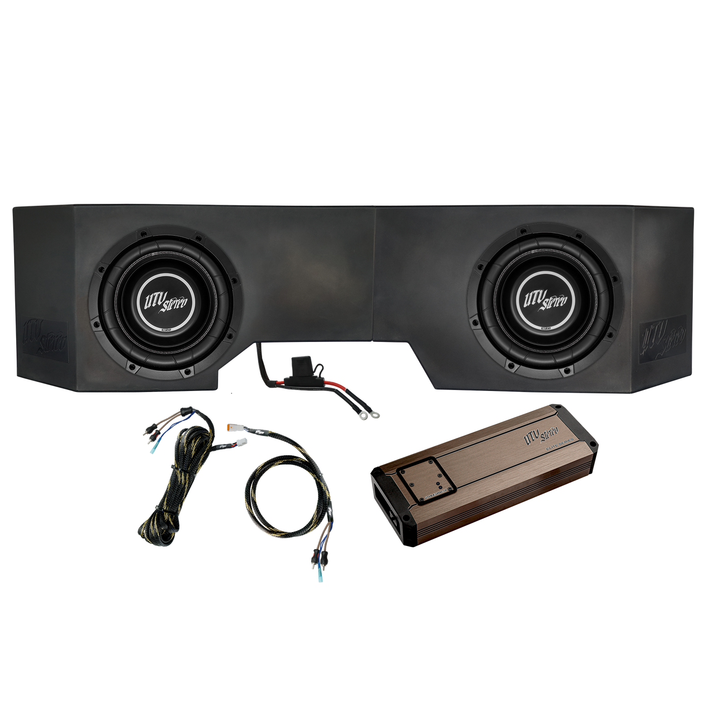 Can-Am® Defender HD10 1200W Dual 10" Subwoofer Kit  | UTVS-DEF-SUB-1200-2