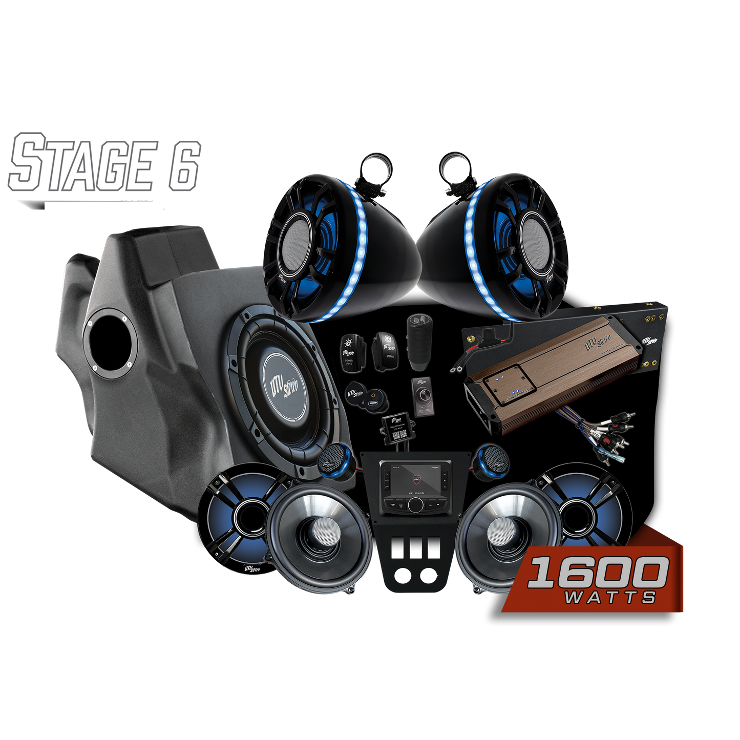 '20-'24 RZR® Pro Series Elite Stage 6 Stereo Kit | UTVS-PRO-S6-E