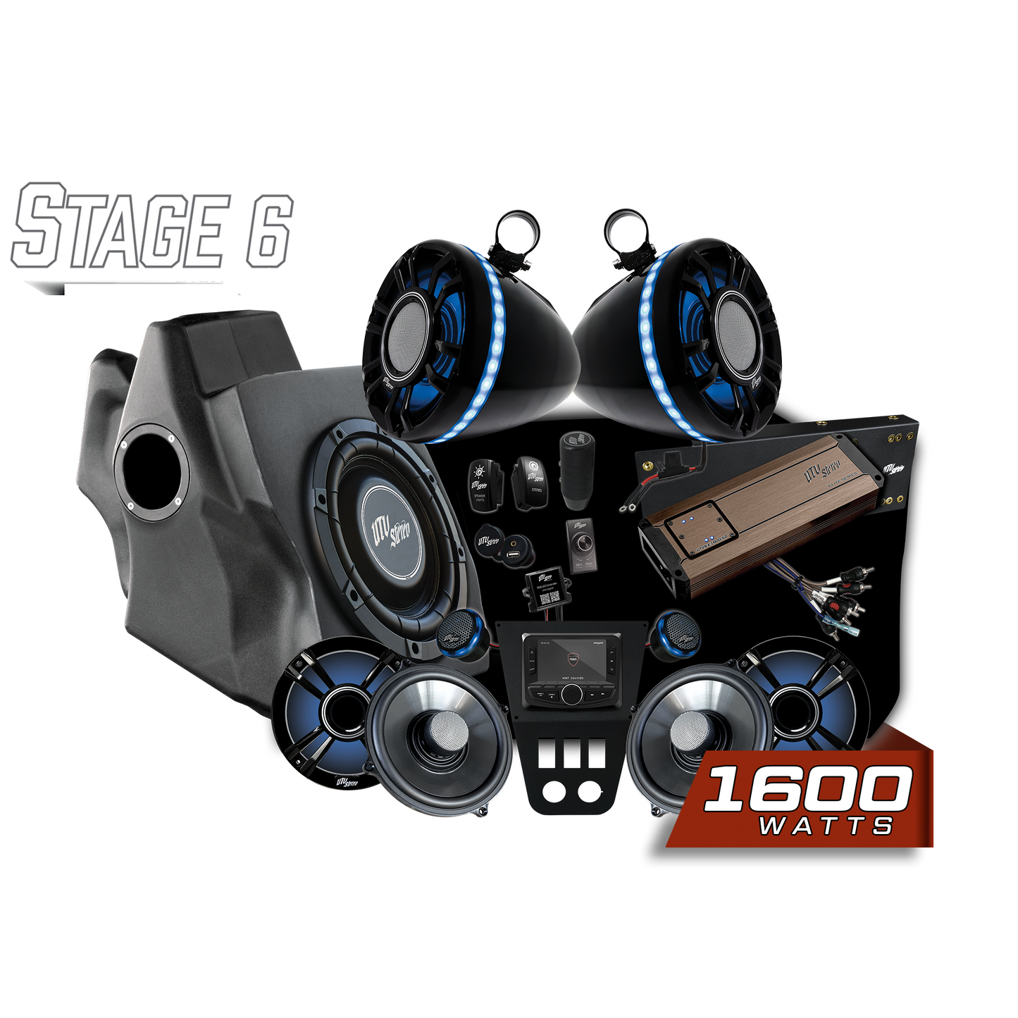 '20-'24 RZR® Pro Series Elite Stage 6 Stereo Kit | UTVS-PRO-S6-E