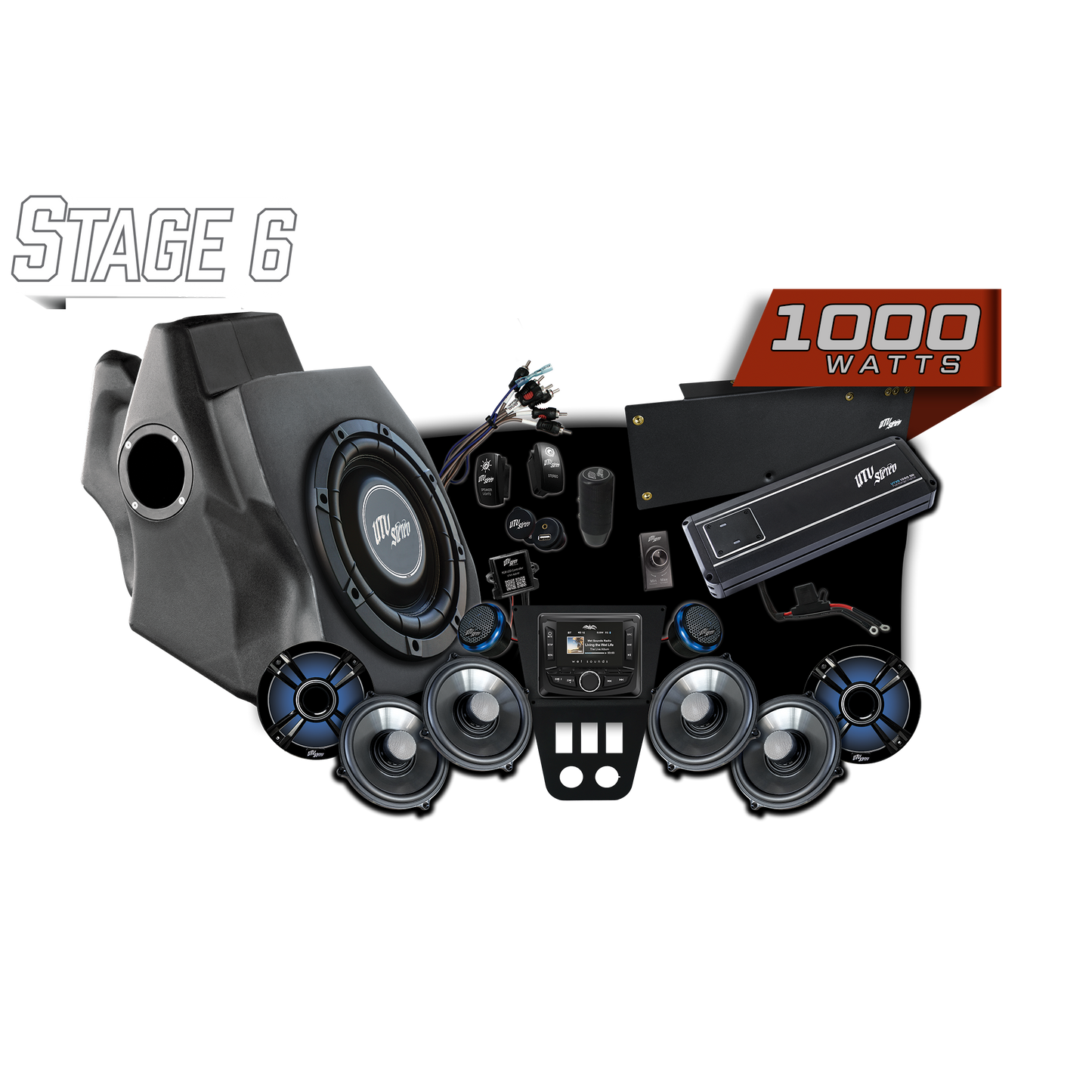'20-'24 RZR® Pro Series Signature Stage 6 Stereo Kit | UTVS-PRO-S6-S