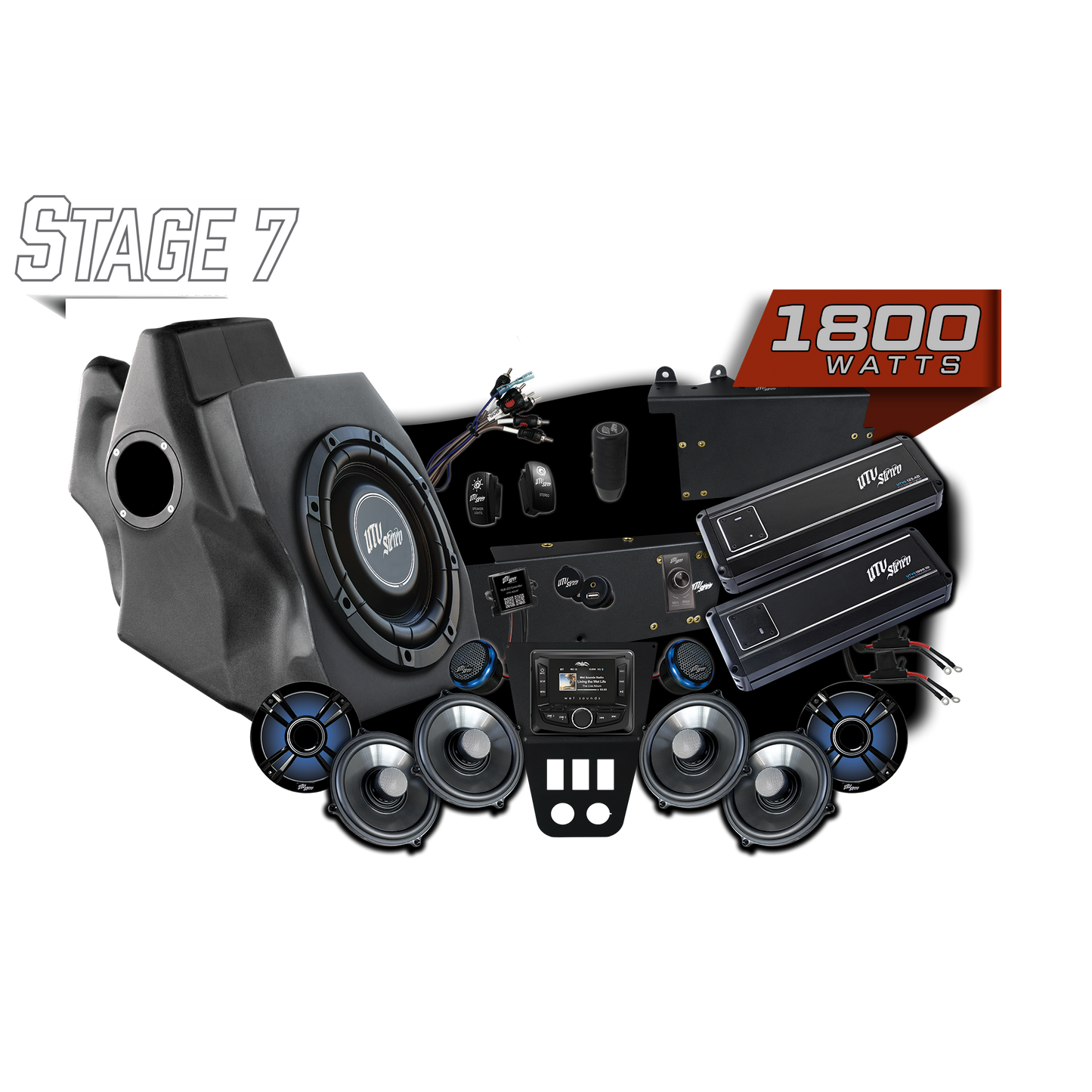 '20-'24 RZR® Pro Series Signature Stage 7 Stereo Kit | UTVS-PRO-S7-S