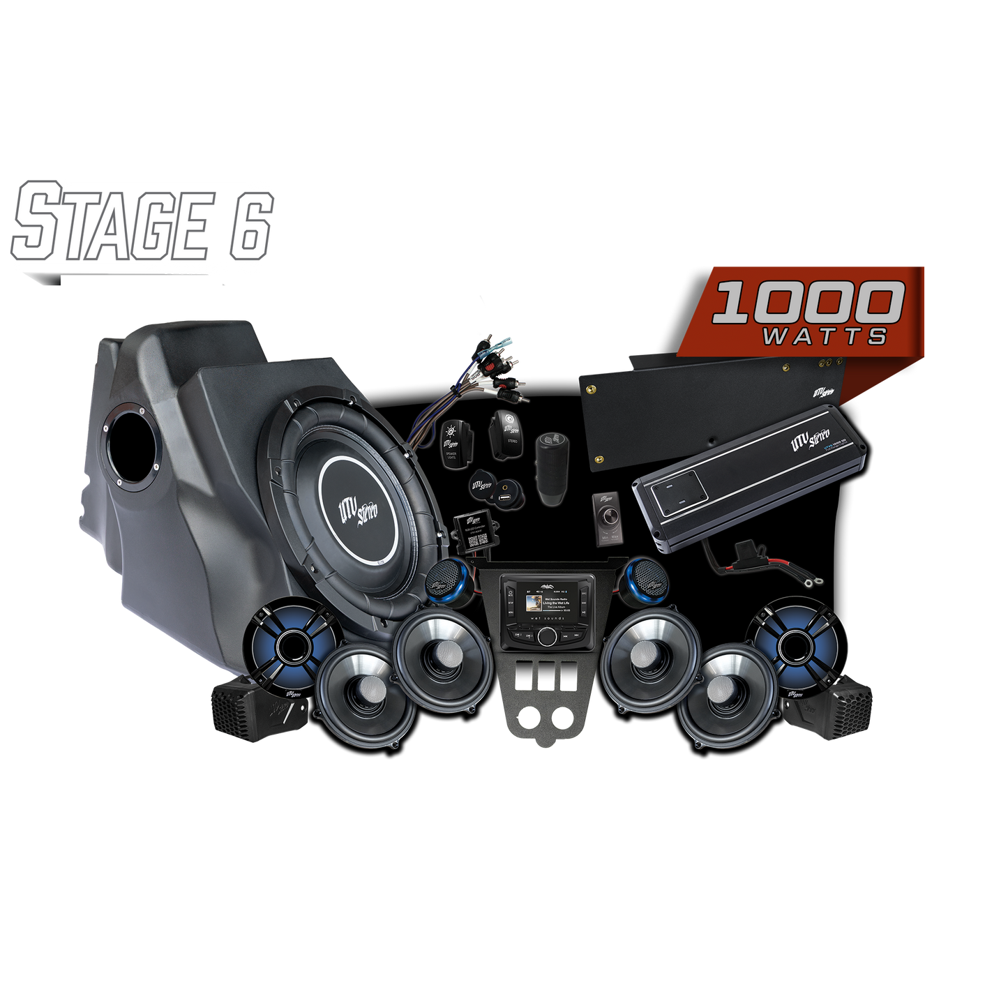 '25-'26 RZR® Pro Series Signature Stage 6 Stereo Kit | UTVS-PRO2-S6-S