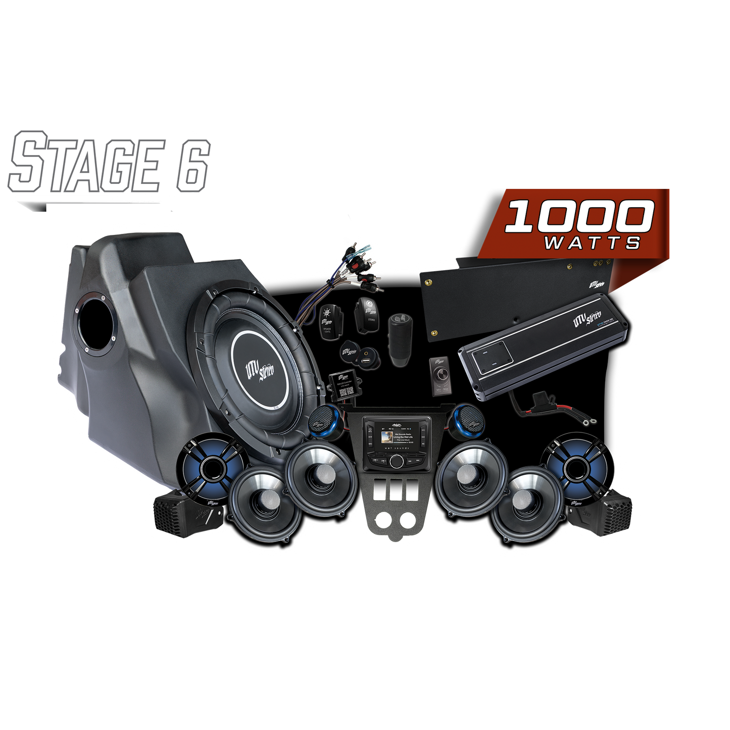 '25-'26 RZR® Pro Series Signature Stage 6 Stereo Kit | UTVS-PRO2-S6-S