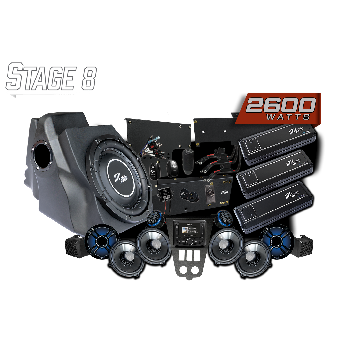 '25-'26 RZR® Pro Series Signature Stage 8 Stereo Kit | UTVS-PRO2-S8-S