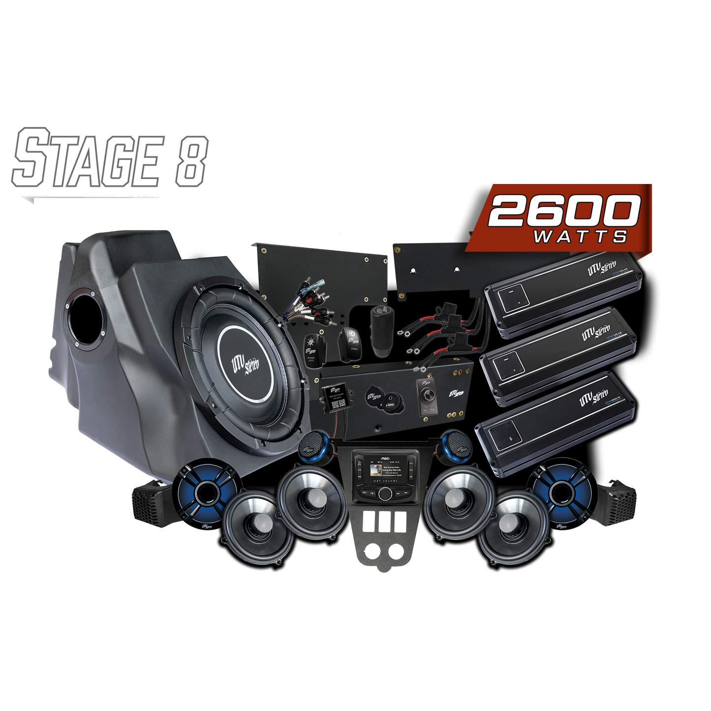 '25-'26 RZR® Pro Series Signature Stage 8 Stereo Kit | UTVS-PRO2-S8-S