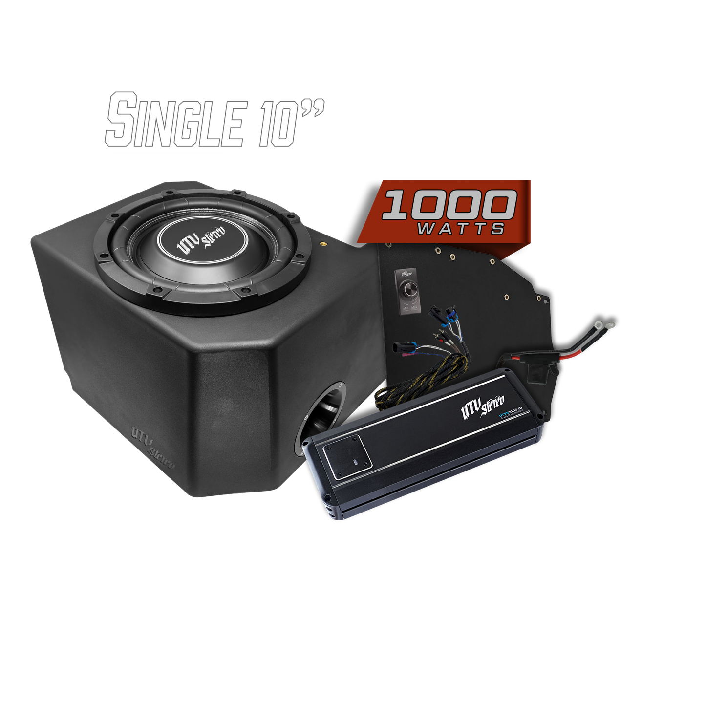 Polaris® Ranger 1000W Single 10" Subwoofer Kit | UTVS-RNG-SUB-1000-1
