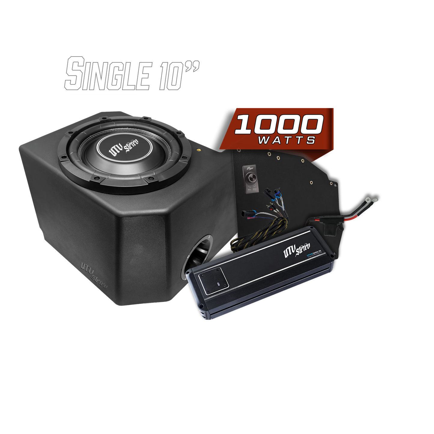 Polaris® Ranger 1000W Single 10" Subwoofer Kit | UTVS-RNG-SUB-1000-1