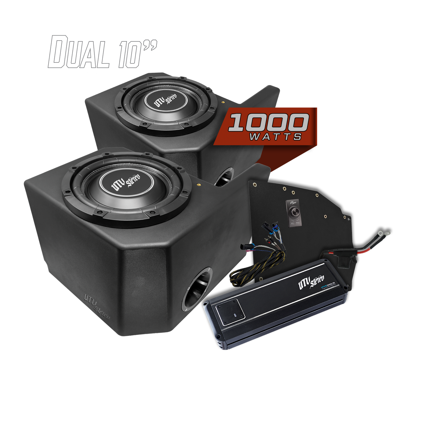 Polaris® Ranger 1000W Dual 10" Subwoofer Kit | UTVS-RNG-SUB-1000-2