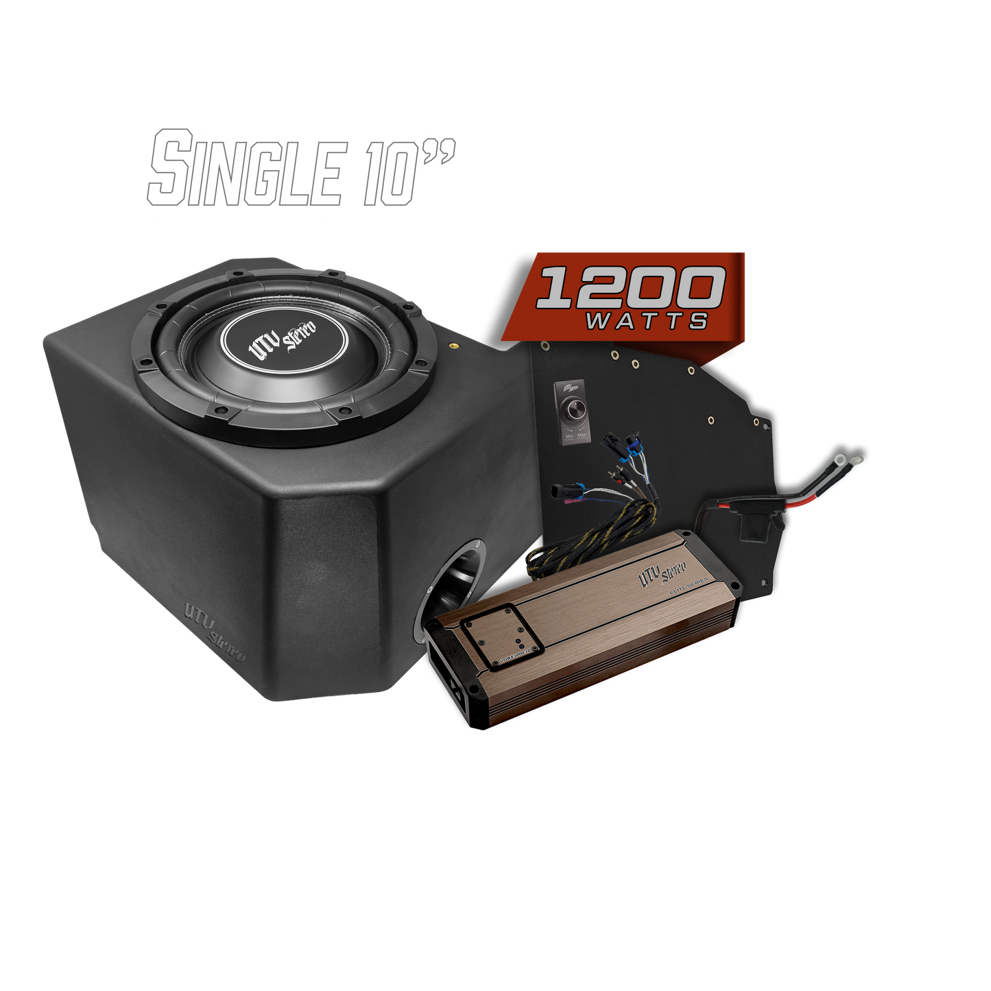 Polaris® Ranger 1200W Single 10" Subwoofer Kit | UTVS-RNG-SUB-1200-1