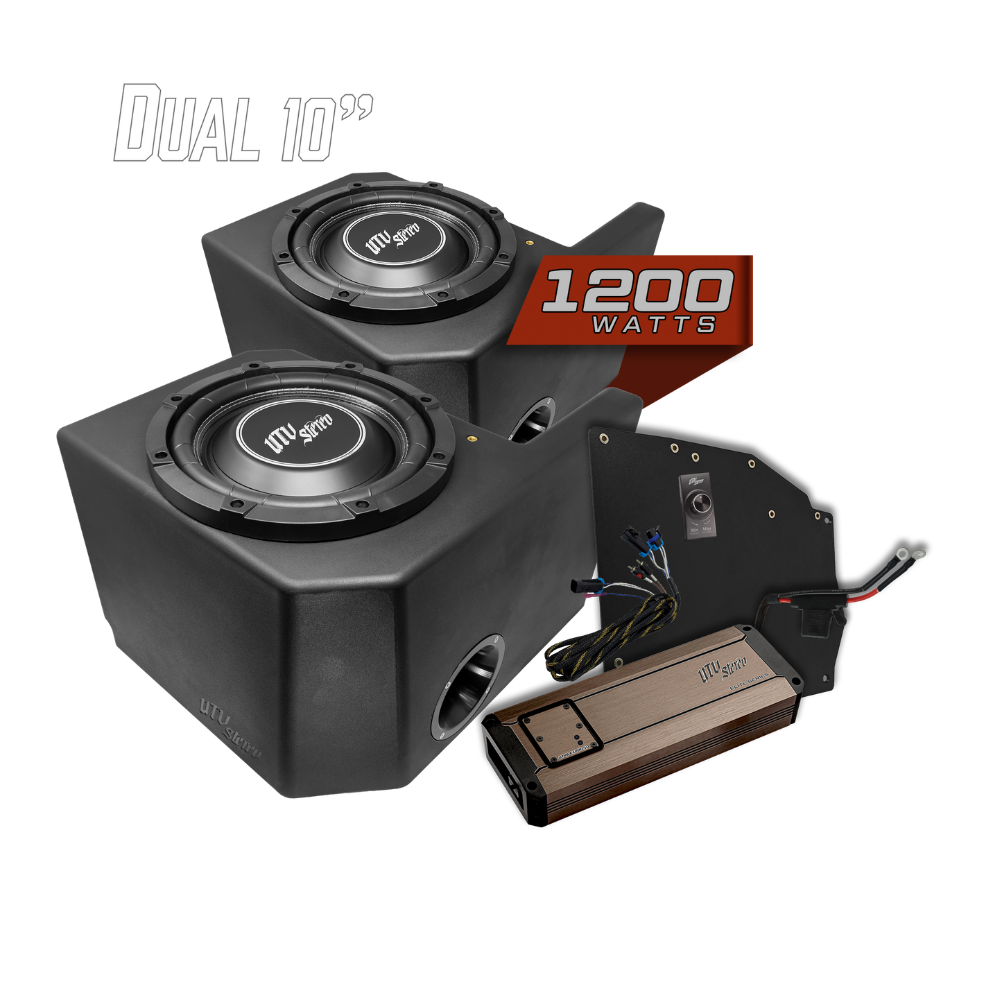 Polaris® Ranger 1200W Dual 10" Subwoofer Kit | UTVS-RNG-SUB-1200-2