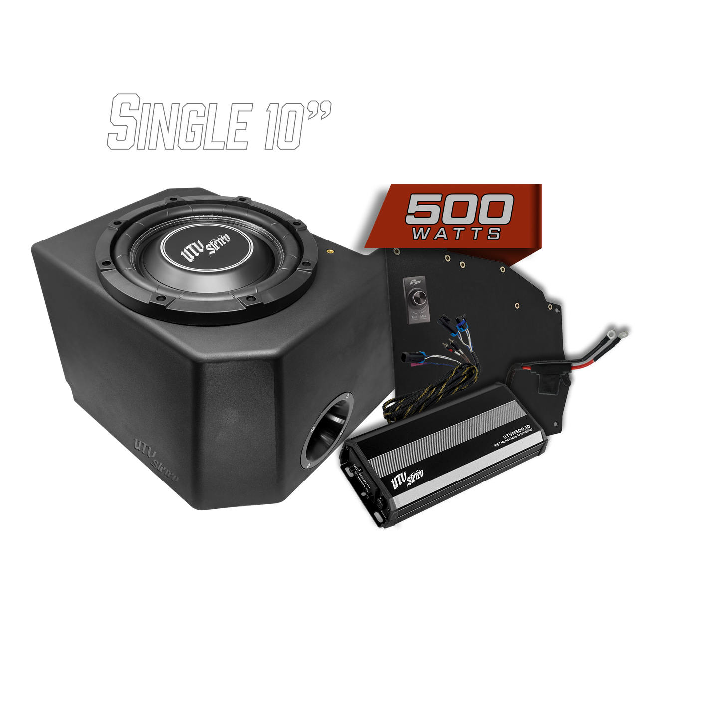 Polaris® Ranger 500W Single 10" Subwoofer Kit | UTVS-RNG-SUB-500-1