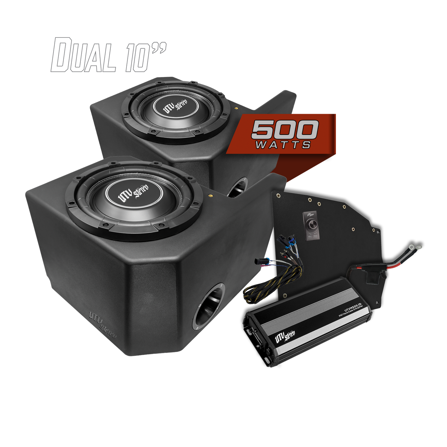 Polaris® Ranger 500W Dual 10" Subwoofer Kit | UTVS-RNG-SUB-500-2