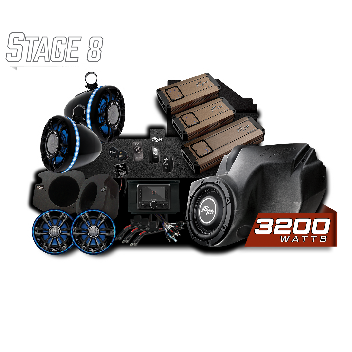 RZR® Elite Series Stage 8 Stereo Kit | UTVS-RZR-S8-E