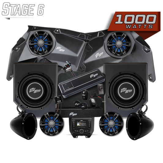 Can-Am® X3 Signature Series Stage 6 Stereo Kit |  UTVS-X3-S6-S