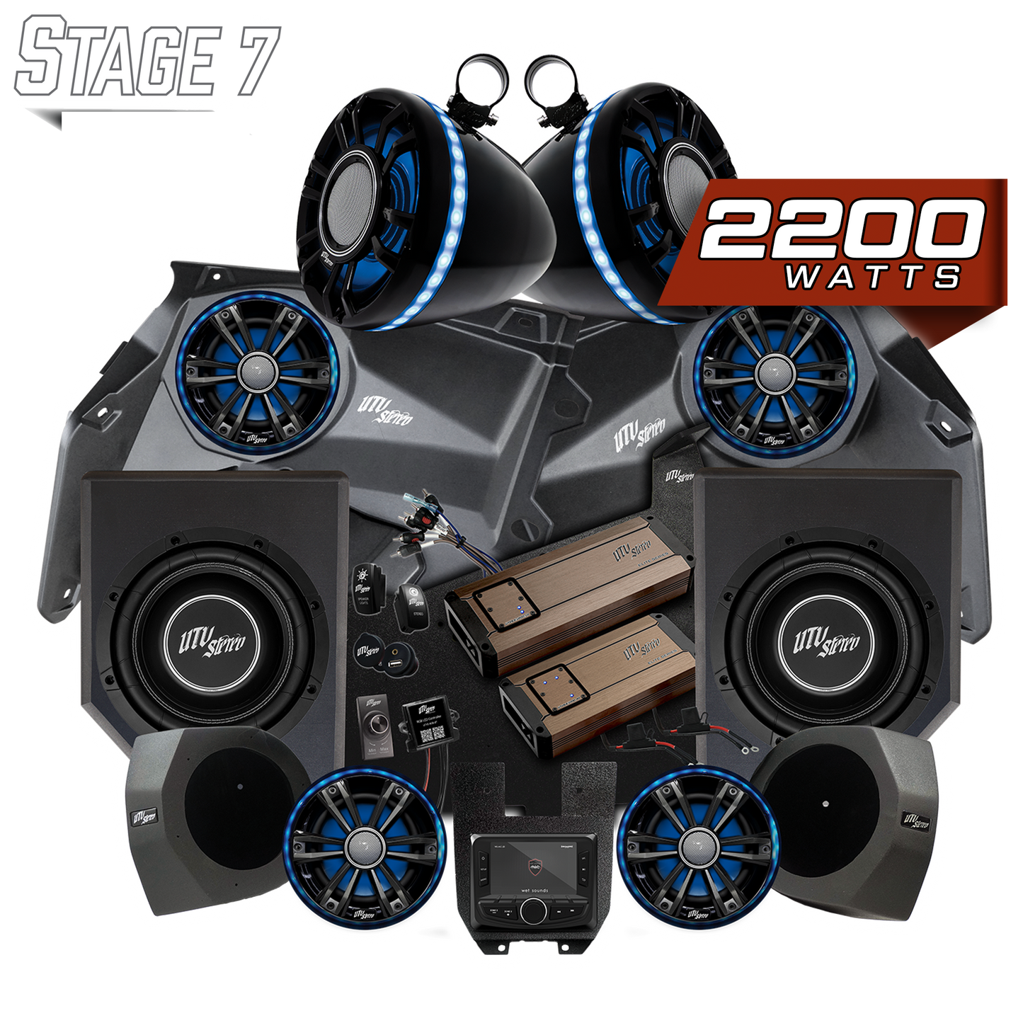 Can-Am® X3 Elite Series Stage 7 Stereo Kit | UTVS-X3-S7-E
