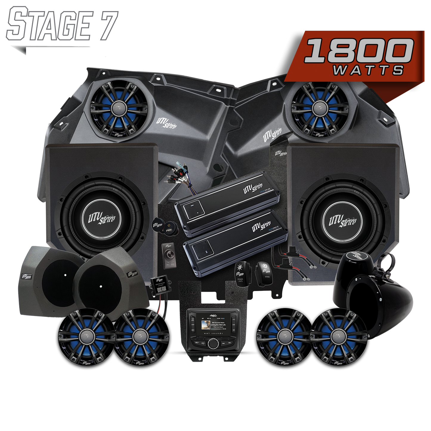 Can-Am® X3 Signature Series Stage 7 Stereo Kit | UTVS-X3-S7-S