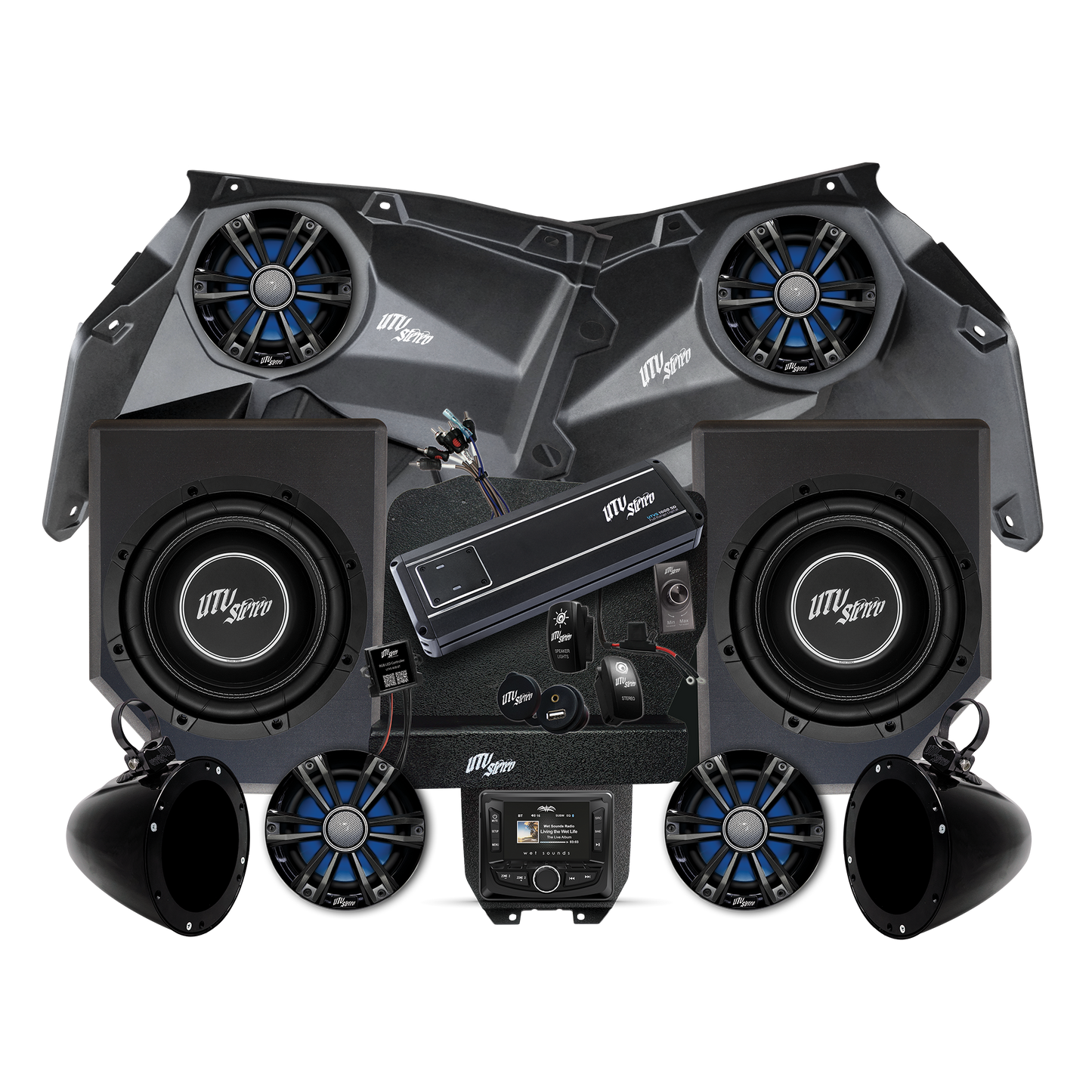 Can-Am® X3 Signature Series Stage 6 Stereo Kit |  UTVS-X3-S6-S