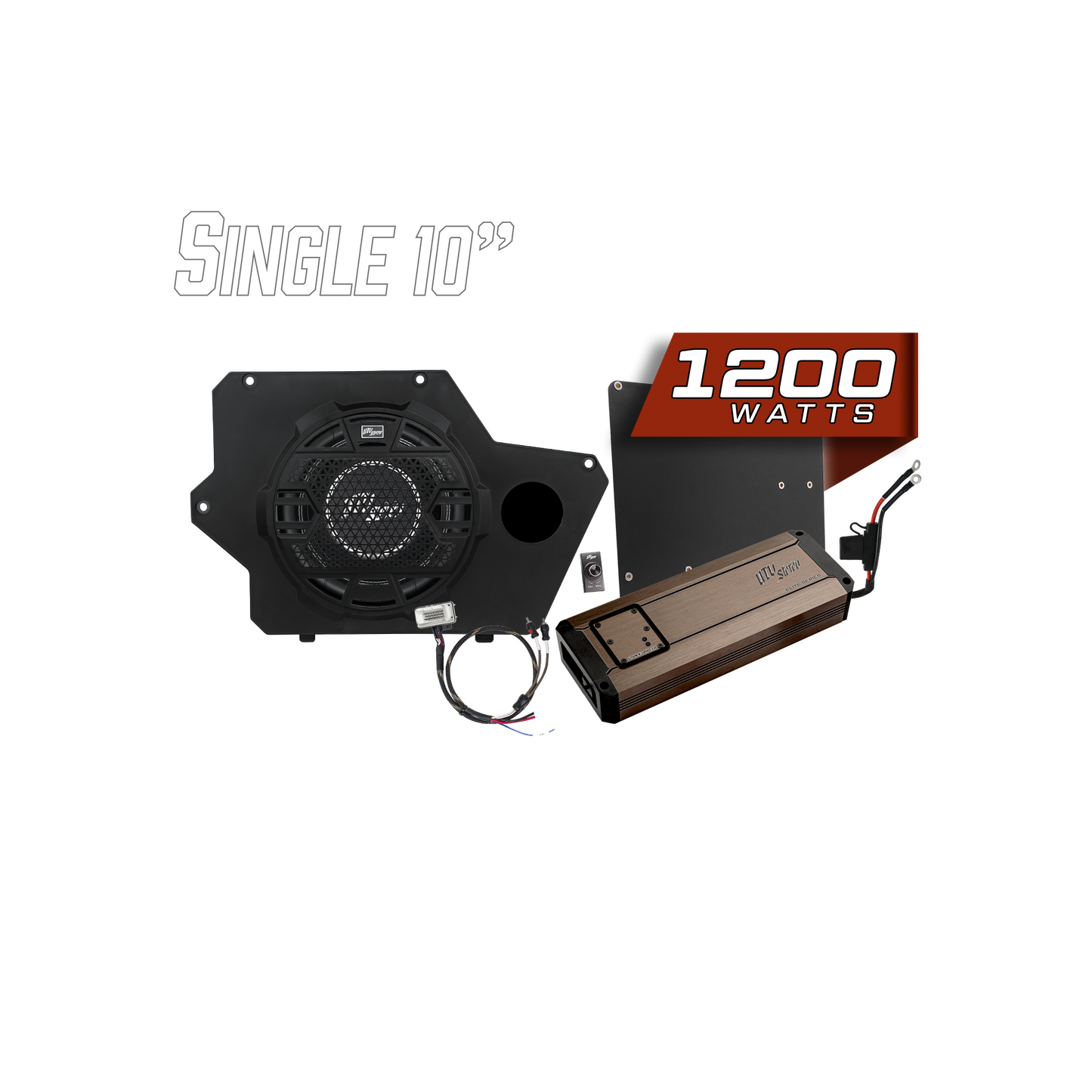Polaris® Xpedition 1200W 10" Subwoofer Kit  | UTVS-XPD-SUB-1200-1