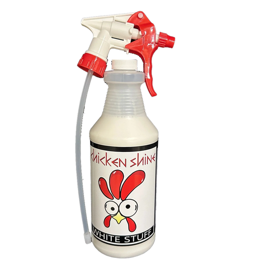 Chicken Shine "White Stuff" Quart Spray | Dry Touch Interior & Exterior Shiner
