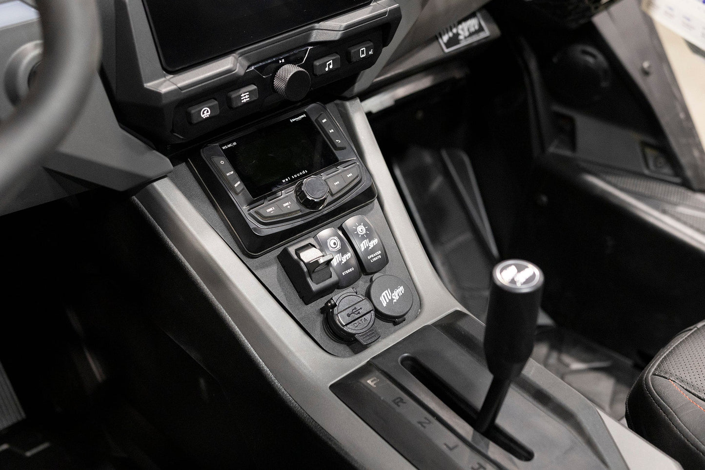 '26 RZR® Pro R w/ 10.4" Touchscreen Head Unit Mount | UTVS-PRO2-HUMT-104-DASHKIT-RKR