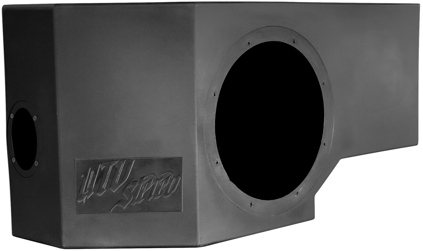 Can-Am® Defender HD11 Vented 10" Front Passenger Subwoofer Enclosure Unloaded | UTVS-DEF2-VENC-PASS-10-FRONT
