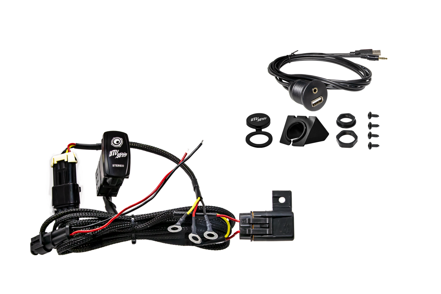 '26 RZR® Pro R w/ 10.4" Touchscreen Head Unit Mount | UTVS-PRO2-HUMT-104-DASHKIT-RKR