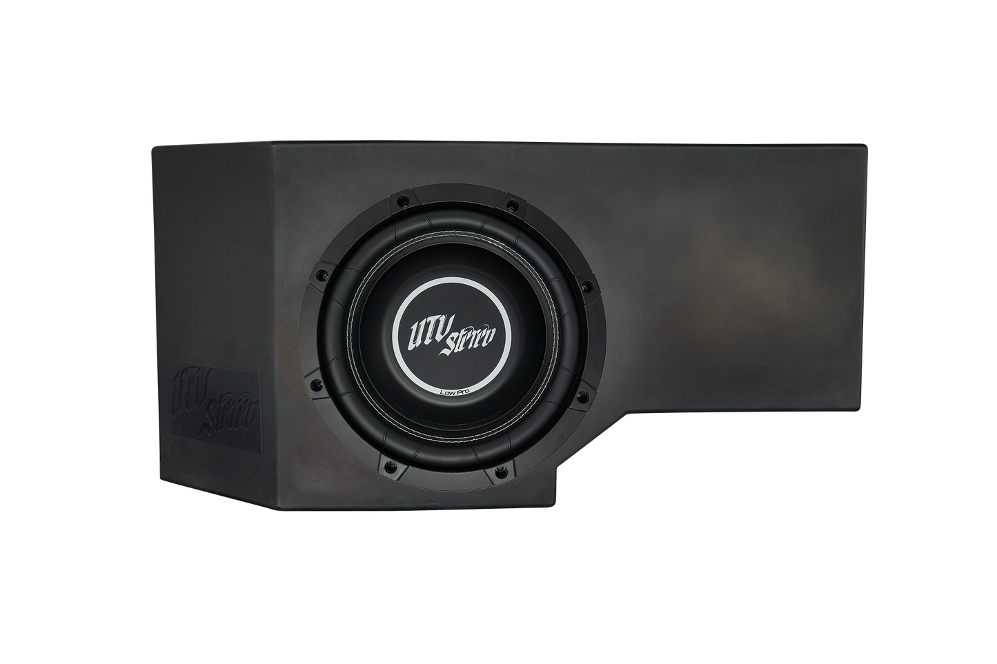 Can-Am® Defender HD11 Vented 10" Front Passenger Subwoofer Enclosure Unloaded | UTVS-DEF2-VENC-PASS-10-FRONT