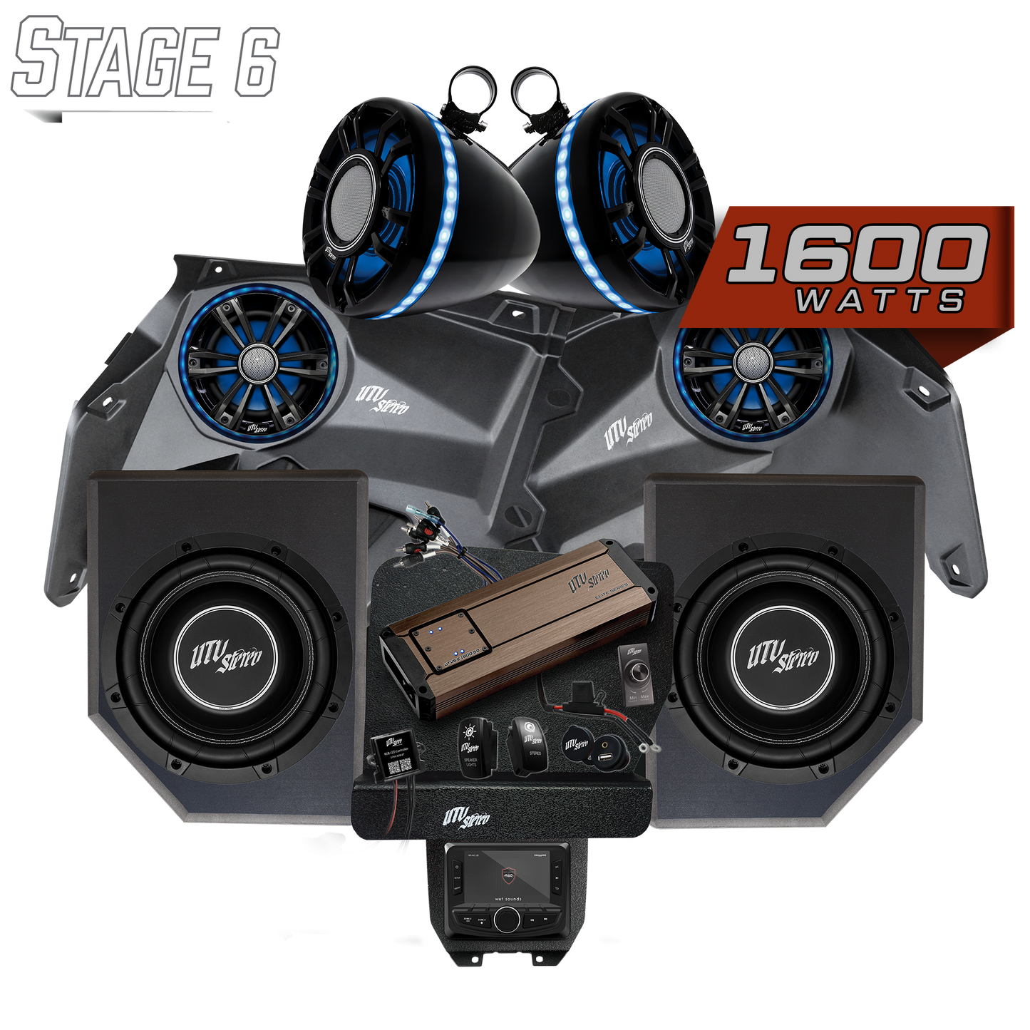 Can-Am® X3 Elite Series Stage 6 Stereo Kit | UTVS-X3-S6-E